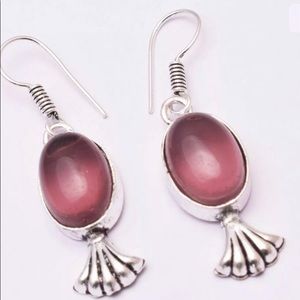Red Onyx Earring Ethnic Jewelry Handmade